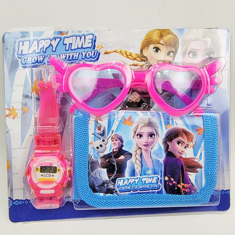 Sanliou Children's Watch Wallet Glasses Cinnamon Dog Cartoon Electronic Watch Coin Purse Kindergarten Student Gift 4