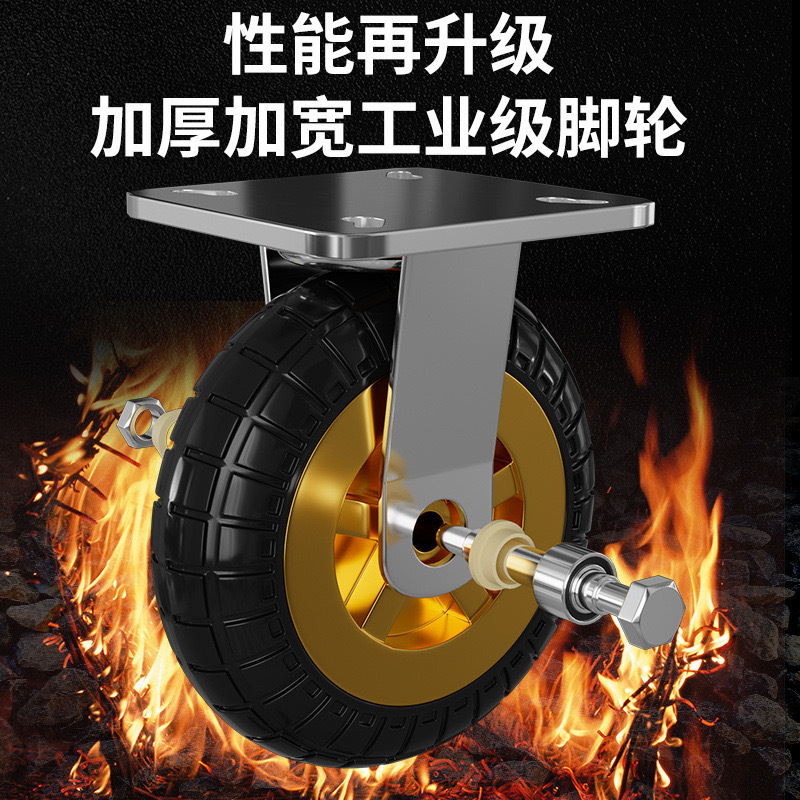 手押し車カート台車静音折り畳み式搬送車ステアリングホイール大型カート厚鉄鋼板トレーラー|undefined