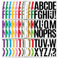 3英寸字母数字贴汽车信箱标识防水贴纸跨境大号letter stickers