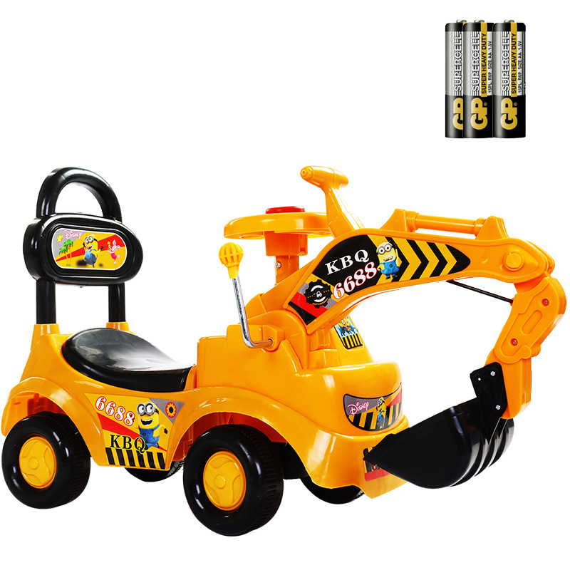 Excavadora de juguete excavadora de juguete para niños excavadora de ingeniería vehículo deslizante niño excavadora de juguete Nuevo
