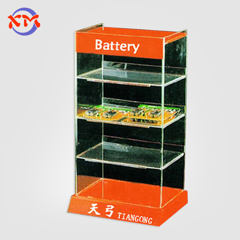 厂家定制亚克力多层展示架超市商品促销陈列架透明亚克力展示柜