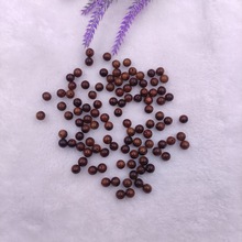 复古黑梨木花木珠天然木纹散珠直孔圆珠DIY手链手串串珠饰品配件