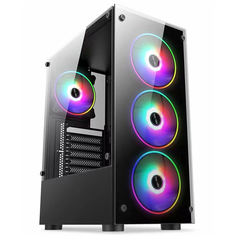 鑫桂盟1810デスクトップコンピュータケースatx全側透鋼化ガラス電気競争家庭用ゲーム本体ケース|undefined