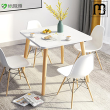 道群餐桌家用小户型北欧风格网红轻奢2023新款岩板现代简约桌椅组
