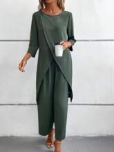 H 44531 Linen irregular 2 piece set ���鲻��������������