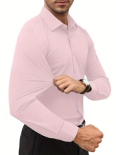 U 55037 Elastic Solid Color Men's Shirt ��ɫ��ʿ���� ��