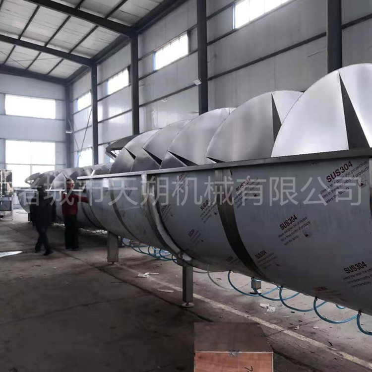 螺旋预冷机家禽屠宰流水线制冷设备鸡鸭白条预冷机头爪预冷池