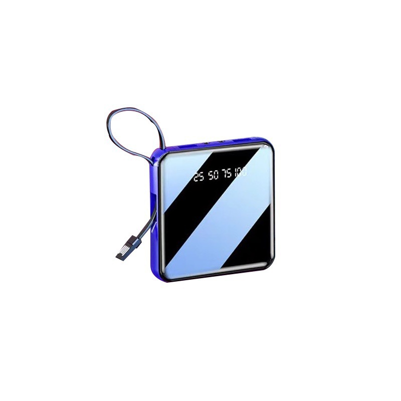 20000 miliamperios de carga de cinturón de cuerda de cable de alimentación portátil al aire libre de gran capacidad de alimentación portátil espejo de cuatro hilos