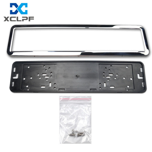 Foreign trade European regulations Russian Ukrainian stainless steel sprayable black license plate frame iron license plate frame metal license plate frame