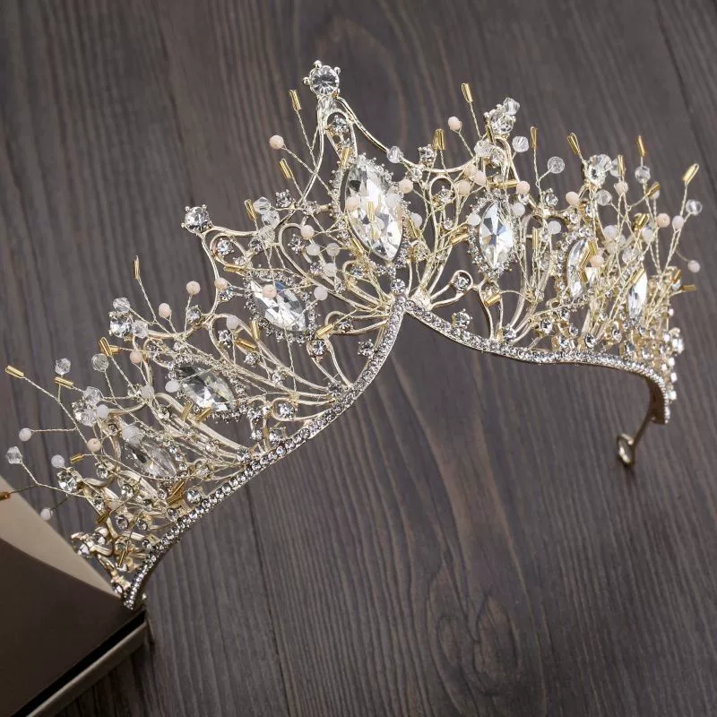 Tiara for bride, set, 2021 collection, 3 piece set