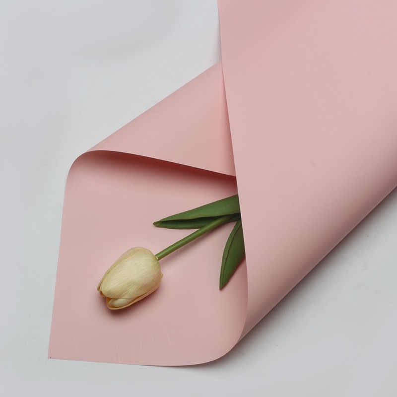 Huaxi Color sólido de doble cara Papel Ouya Material de embalaje de flores al por mayor Floristería Paquete de flores Material de flores Papel de embalaje de ramo