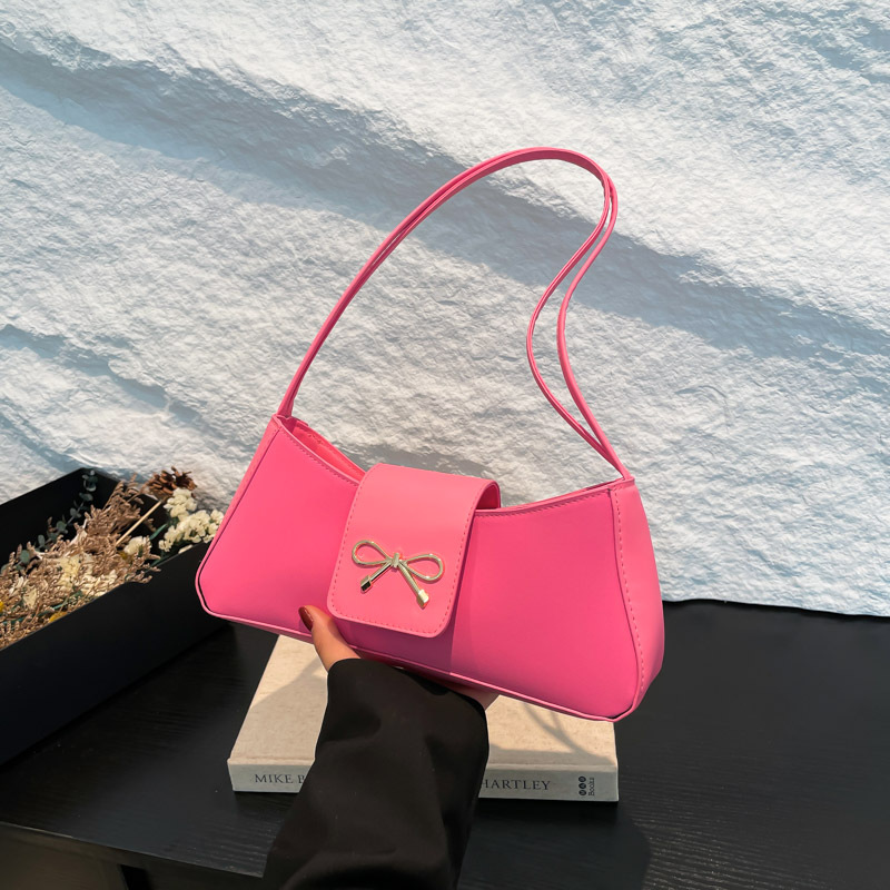 Arco de moda coreana temperamento bolso de hombro para mujeres 2025 primavera nuevo bolso bajo la braza dulce bolso cuadrado