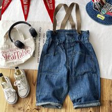 【现货】日系中古DD童装儿童四季牛仔背带裤 垮裤