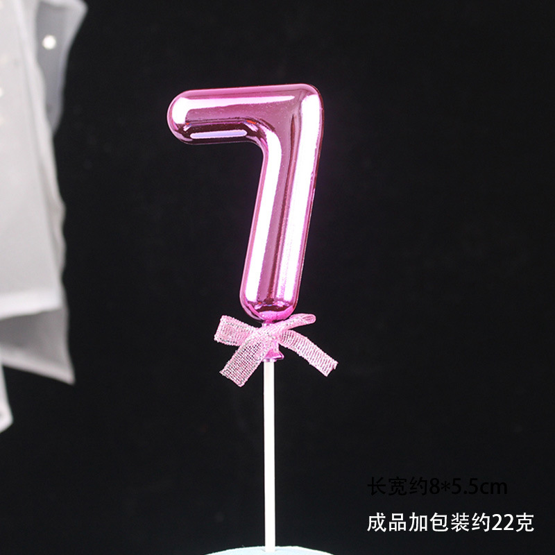 Decoración digital para pasteles 0-9, 3D oro/rosa, inserto para cumpleaños – Mayorista de Yiwu image 58