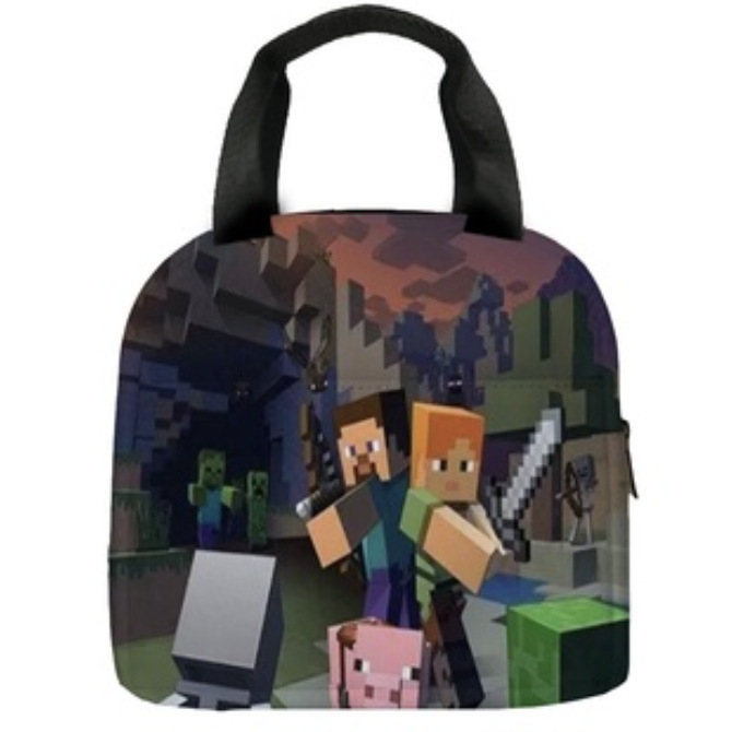 Minecraft ランチバッグ クロスボーダー 新商品 ランチバッグ Amazon 人気 子供用ランチバッグ 小学生 ランチボックスバッグ|undefined