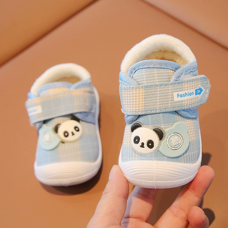 Demi-season shoes, children's cartoon keep warm footwear for early age, 0-2 years