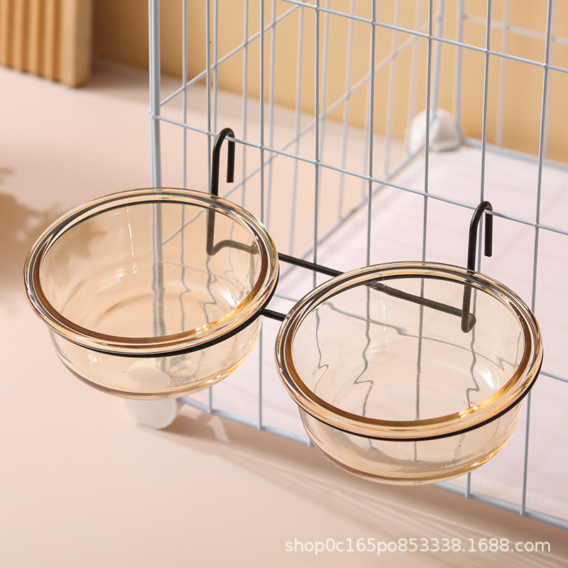 앰버 유리 더블 그릇 더블 볼 후크