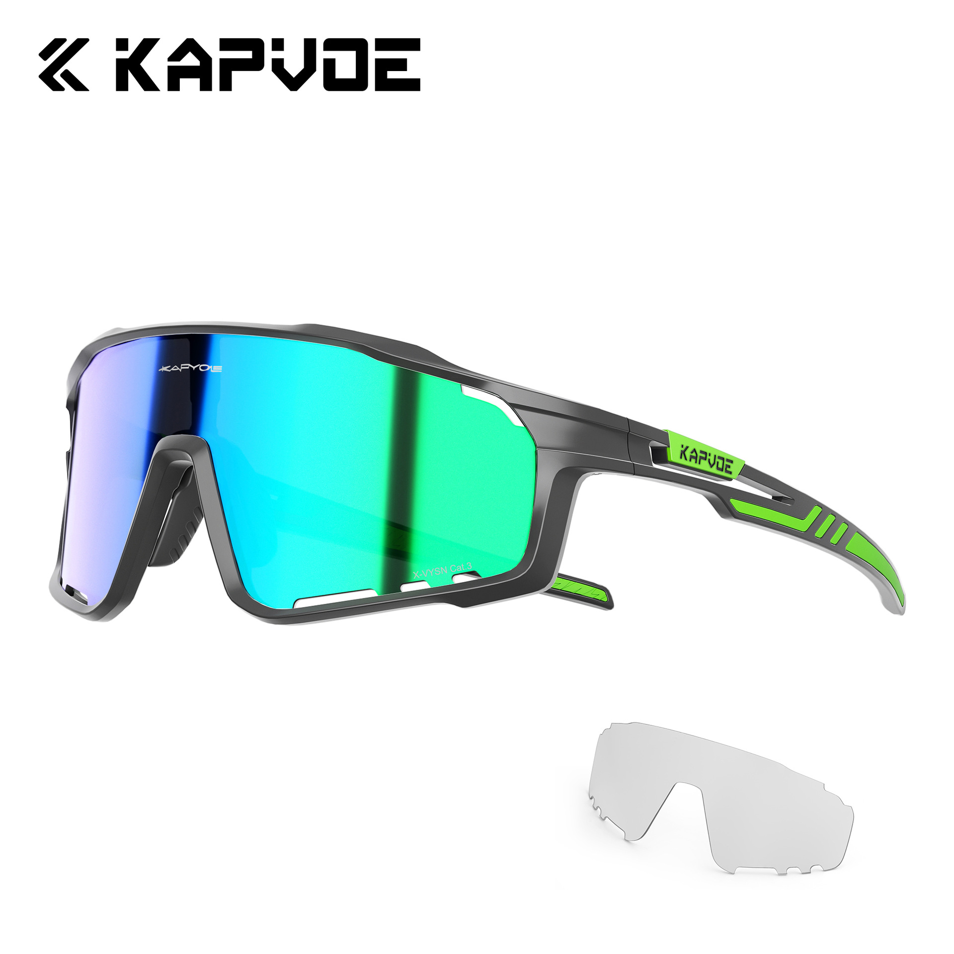 Gafas de Ciclismo Fotocromáticas de TR90 con 2 Lentes A Prueba de Viento para Montaña