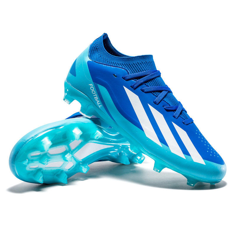 Zapatos de fútbol juveniles unisex para exteriores, para entrenamiento en césped y competición, con tacos largos AG y tacos cortos TF. image 13