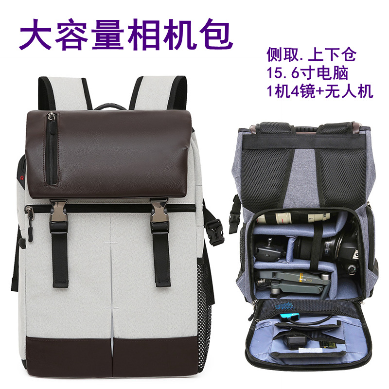 다기능 캐논 니콘  SLR 대용량 야외 카메라 가방 측면에 적합 배낭 남자