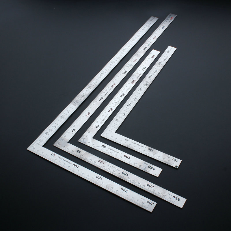 不鏽鋼拐尺90度加厚直尺角尺150*300MM250*500MM木工角尺