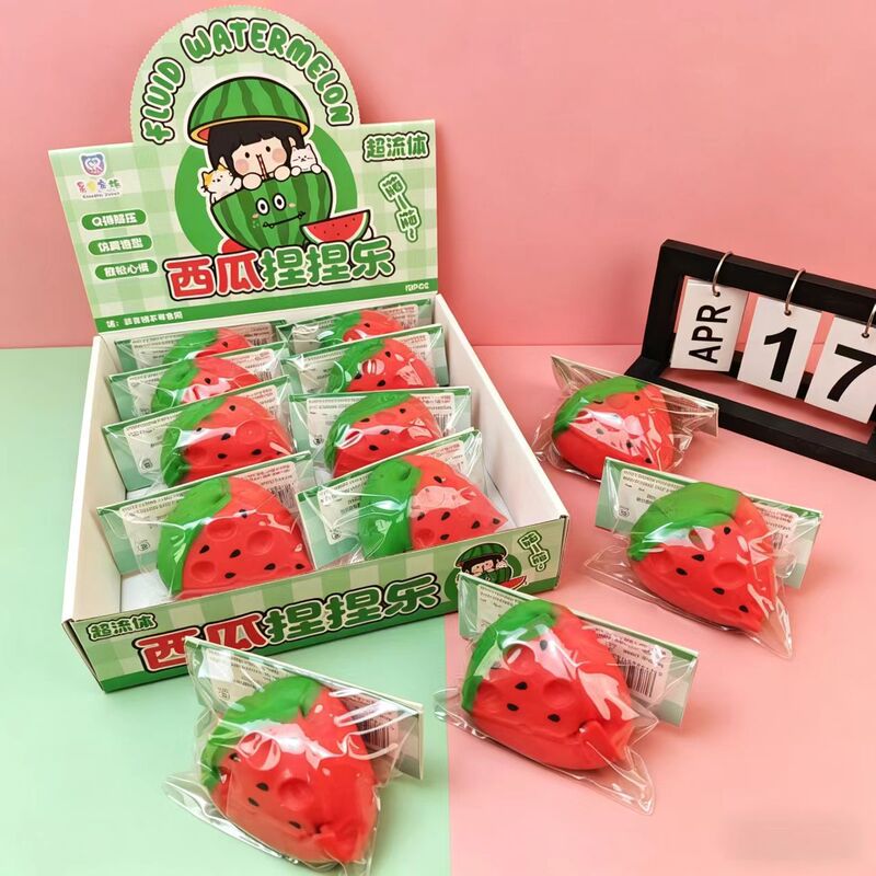 Fruit-shaped watermelon squishy toy, slow rebound, stress relief, prank, venting, decompression, squishy food toy, cross-border wholesale