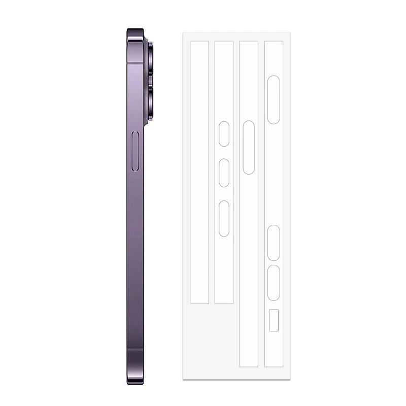 Подходит для iPhone Apple 17promax/17e прозрачная невидимая боковая плёнка 15plus с высоким разрешением взрывобезопасная рамочная плёнка
