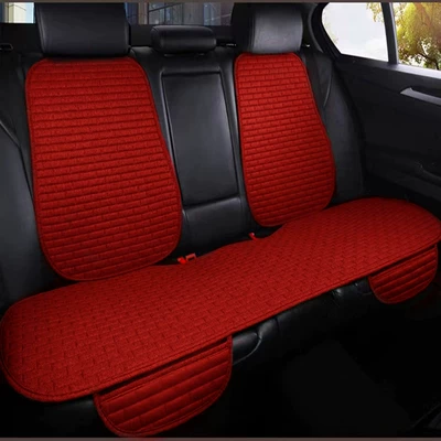 Seat cushion, seat cover four seasons long grid single - long-gesma-passion-red-back-row