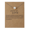 Golden cards, metal necklace from pearl, Aliexpress, wish, new collection