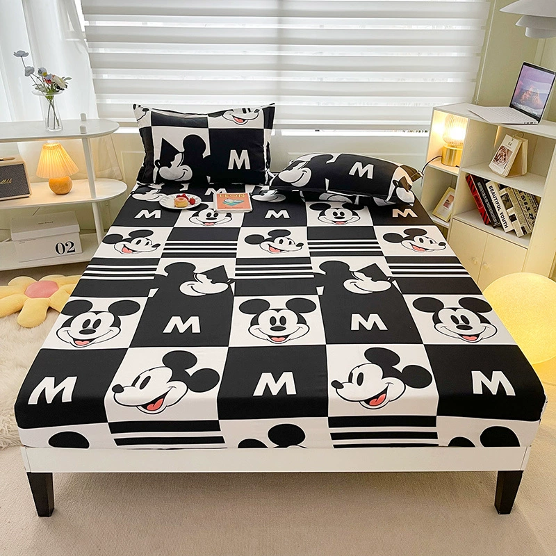 Cartoon genuine sheet, bedspread, mattress, protective case for elementary school students