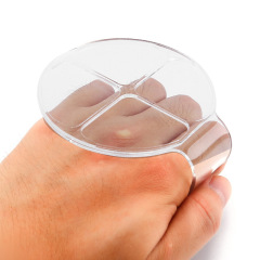 不鏽鋼調色板手持亞克力調色板套裝透明調和粉底液美甲彩妝調色盤