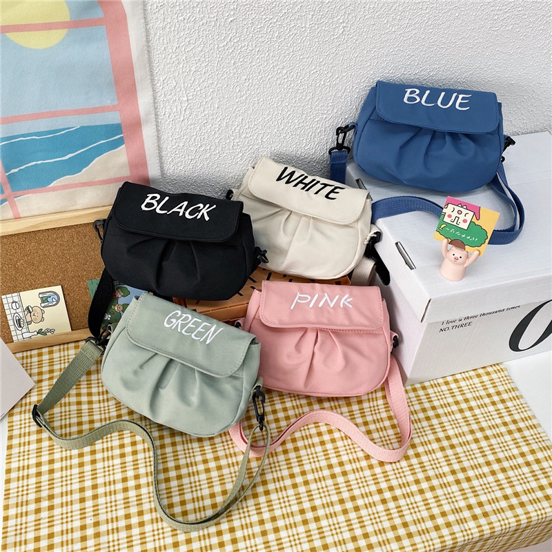 solid color fashionable one-shoulder bag