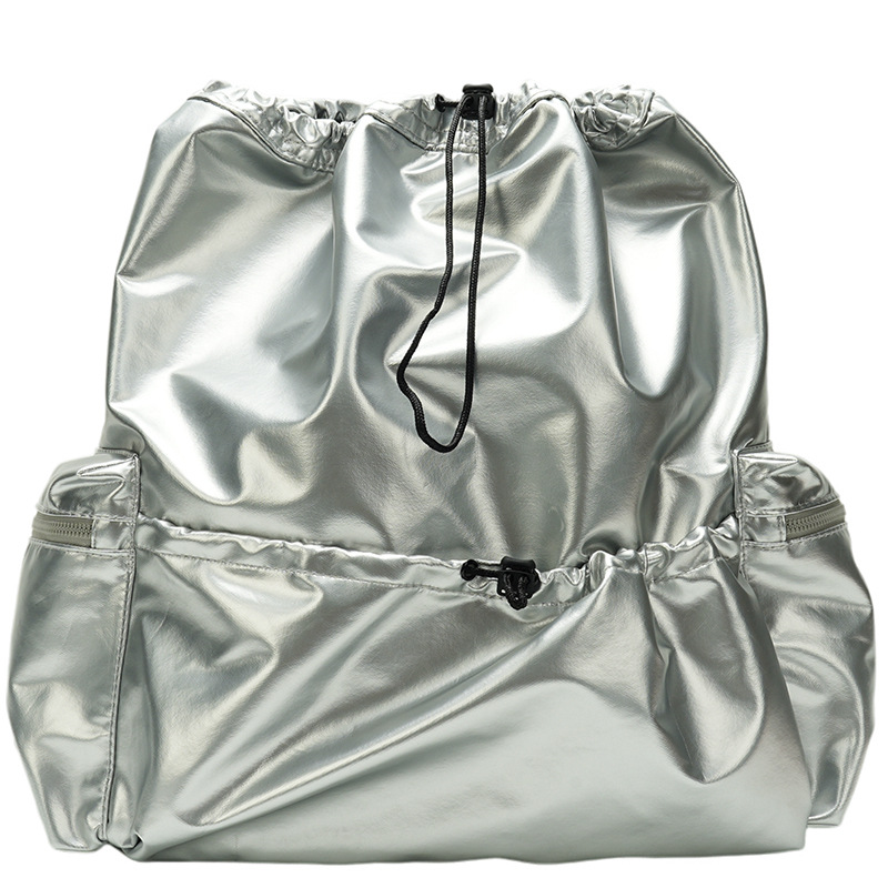 Mochila de nailon para mujer 2024 nuevo bolso de cubo de moda casual de gran capacidad mochila multifuncional para estudiantes de alta gama