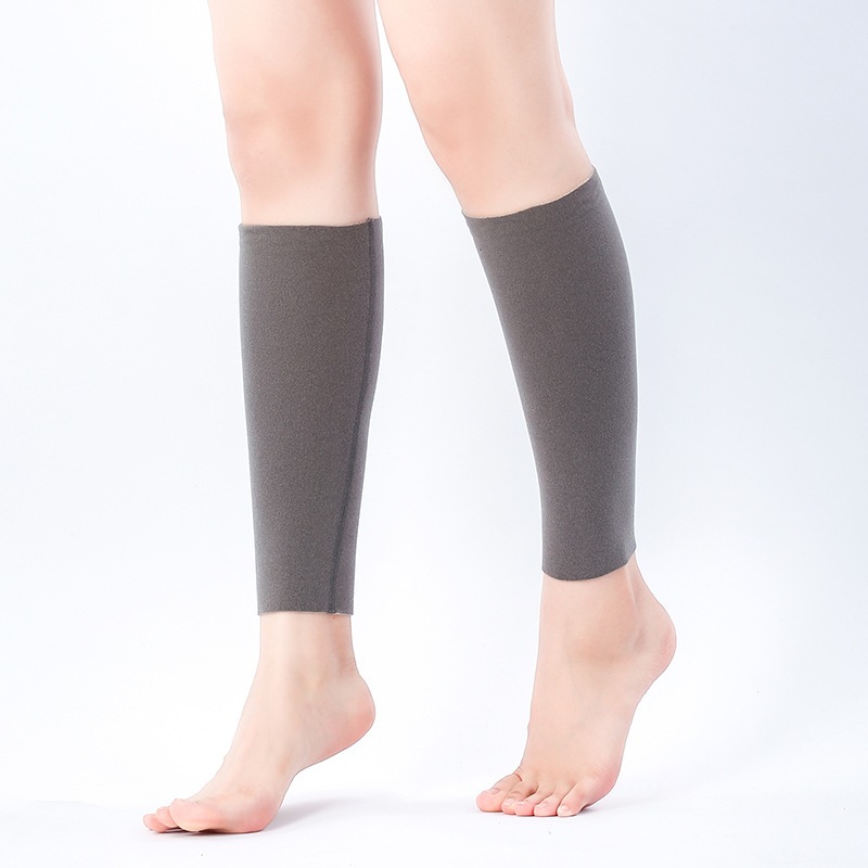 One-piece fleece leg warmers for keeping old cold legs warm, thin style for men and women, leg socks for ankle and foot protection, anti-cold ankle guards