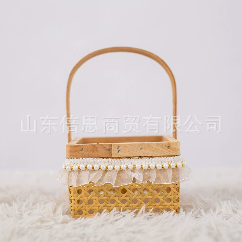 Производитель Оптовая Flower Basket, Венок корзина искусство цветов, композиция Цветочная арт-режим, Фестиваль, Пасхальная корзина, сувенир, подарочная корзина, свадебная упаковочная корзина