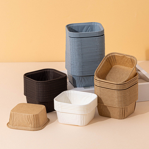 Wholesale rolled edge cupcake paper tray cup small muffin cup mold baking steam oven air fryer special resistant