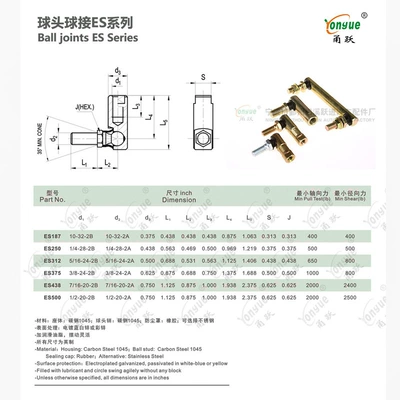 Steering rod M5-M10, M3/8 24