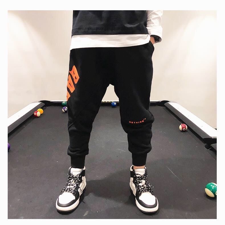 Casual, Daily, Sports Occasion Simple Style Letter Polyester Boys Pants