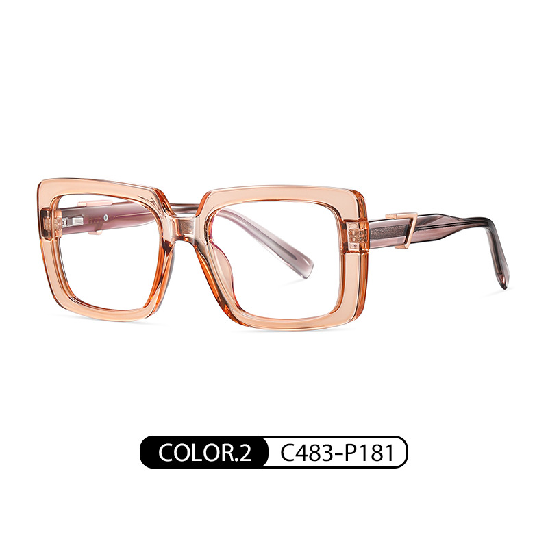 BC910, Monturas de Gafas Modernas para Mujer, Marca Europea y Americana de Moda, Lentes Transparentes, Sensación de Alta Gama, Varillas de Acetato, Aptas para Lentes Graduadas.