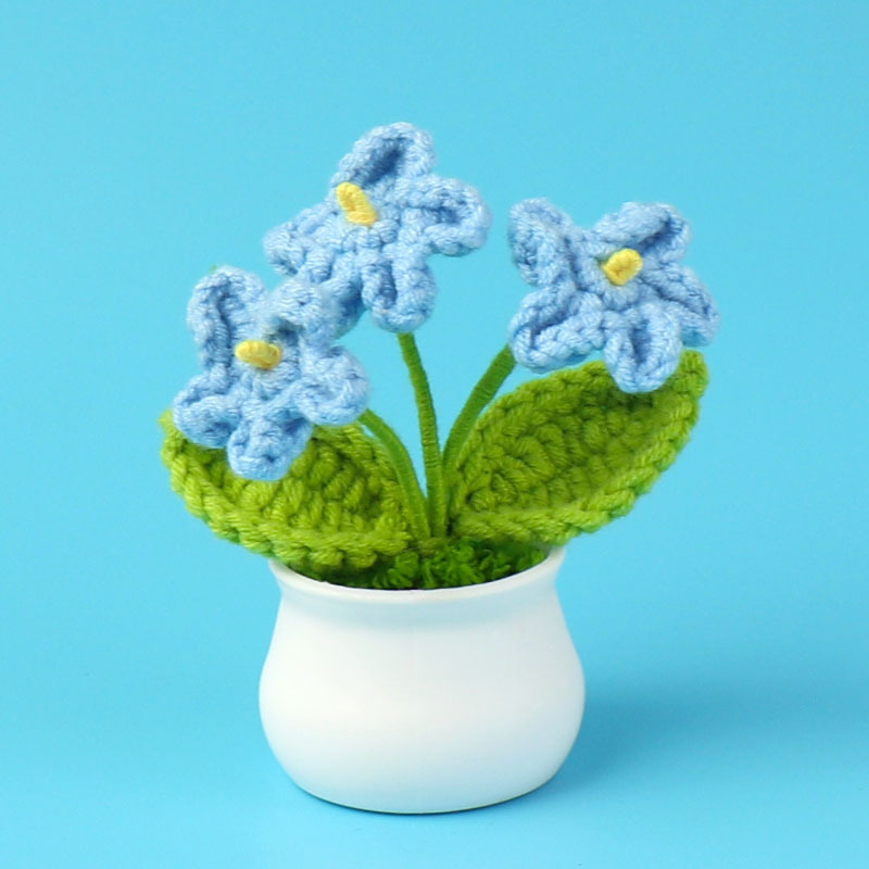 完成品クロスボーダーニットウールひまわり鉢植え造花研究デスクトップ装飾品卒業子供の日の小さなギフト|undefined
