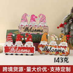 クロスボーダークリスマス木製デスクトップ装飾品クリエイティブドワーフサンタクロース装飾吊り下げ家具お祝い装飾品