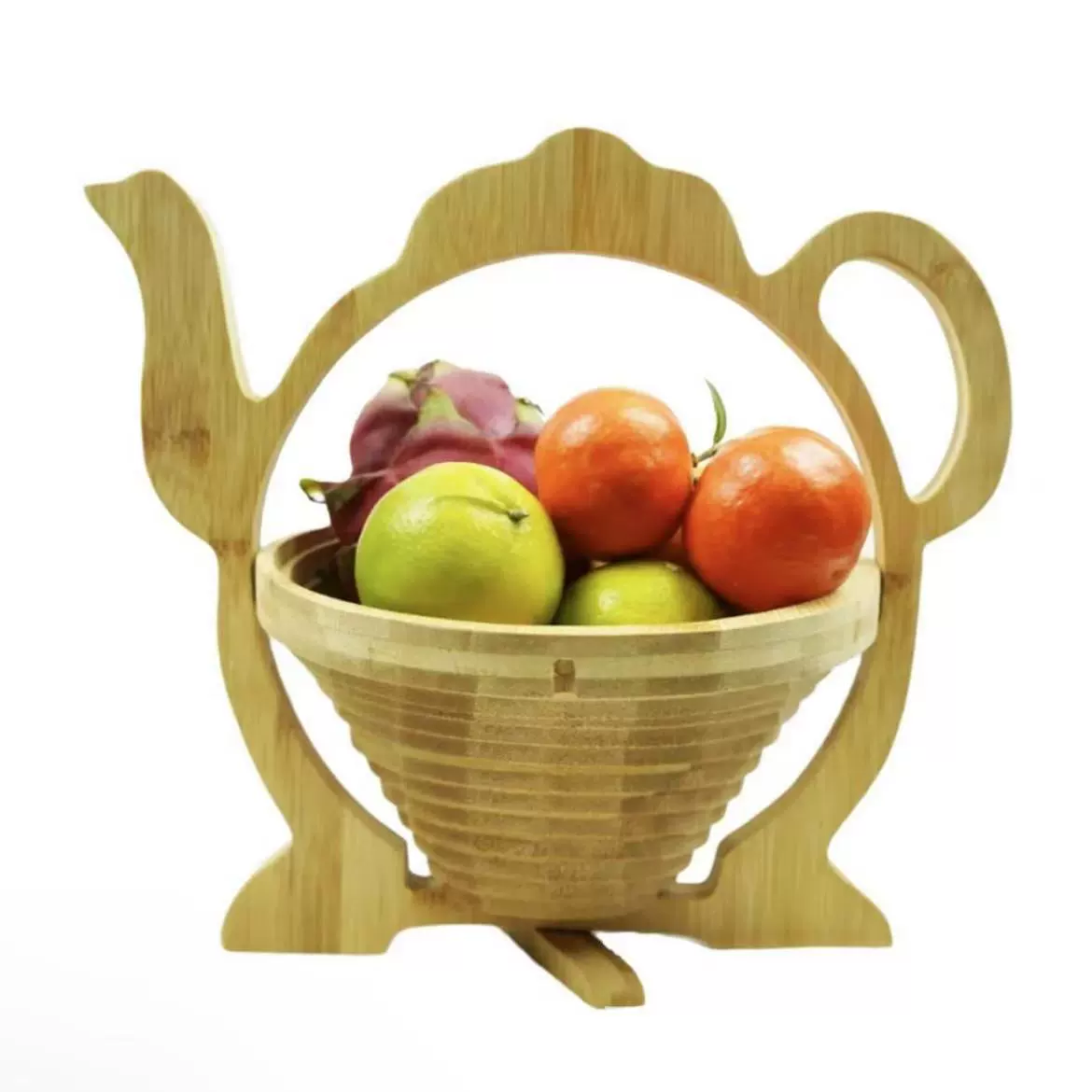 Трансграничная бамбуковая тарелка на кухне складная овощная корзина с фруктами Новогодняя вечеринка