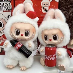 Labubuコカコーラマカロンコーラシリーズエナメルブラインド箱ぬいぐるみ潮游び手作り布