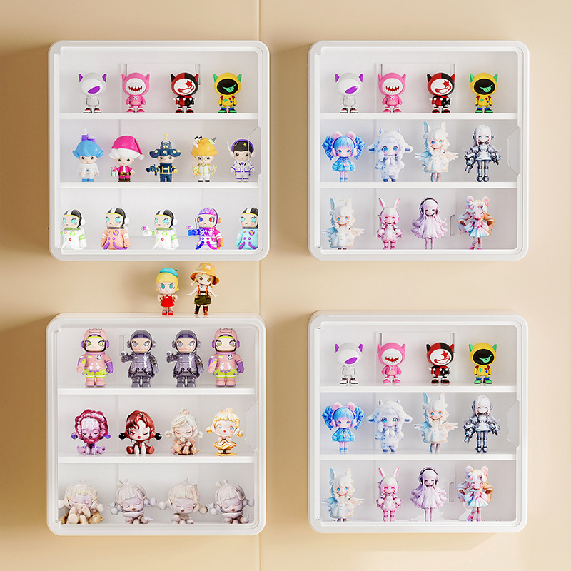 壁掛け式ブラインドケース収納展示棚ぬいぐるみバブルマット透明手作り置物popマート展示ケース|undefined