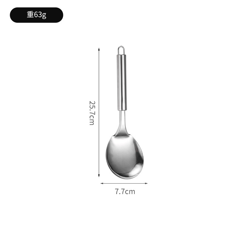 ステンレス鍋シャベル調理器具セット丸管柄キッチンスプーンシャベルスプーン肉フォーク調理10点セット|undefined