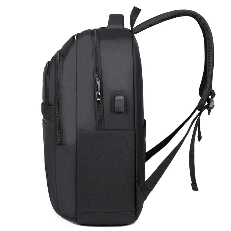 2024 nueva mochila de tela Oxford de gran capacidad para hombres con carga USB, mochila para computadora de ocio de negocios, bolso para estudiantes