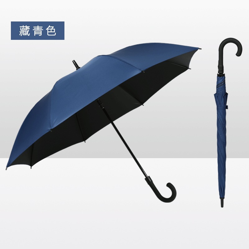 Paraguas de golf doble grande para negocios, paraguas recto automático, paraguas impermeable con impresión de logotipo, paraguas de mango largo, gran cantidad en stock