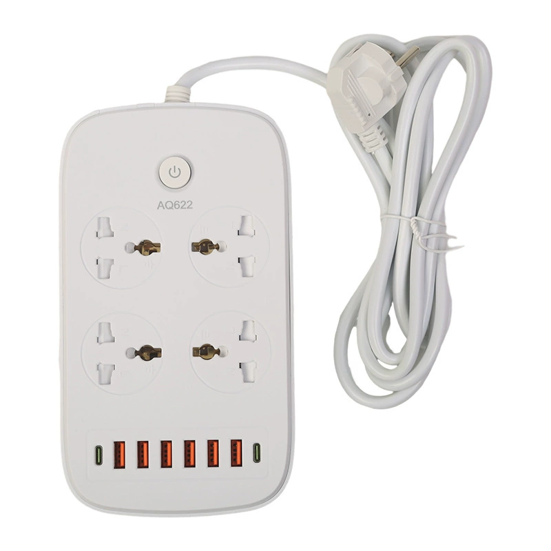 6USB+2PD Smart Office Multi -OEM мобильный телефон зарядка иностранная торговля розетка универсальный разъем евроамериканская вилка ловушка