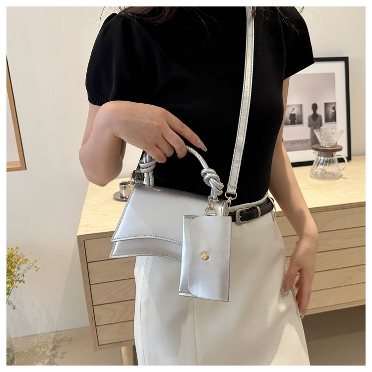 Moteveske for kvinner 2024 ny trend mote skulder enkel uformell crossbody ensfarget mor og barn-veske_voghion.com