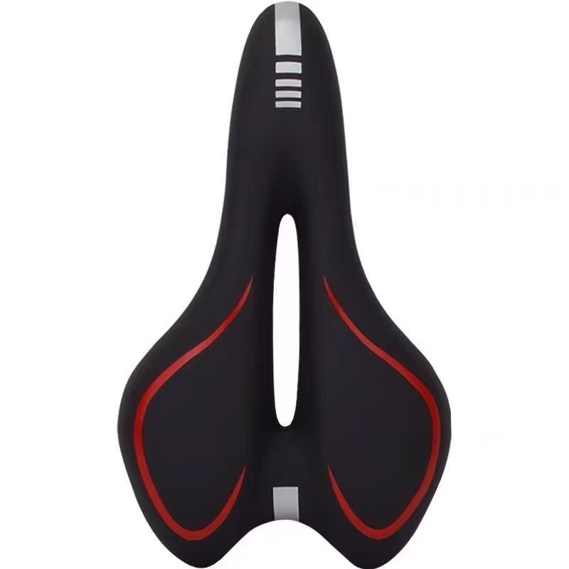 Transfronterizo mayorista de bicicleta de montaña asiento de asiento transpirable ultra suave agujero medio espesar cojín de bicicleta accesorios de bicicleta